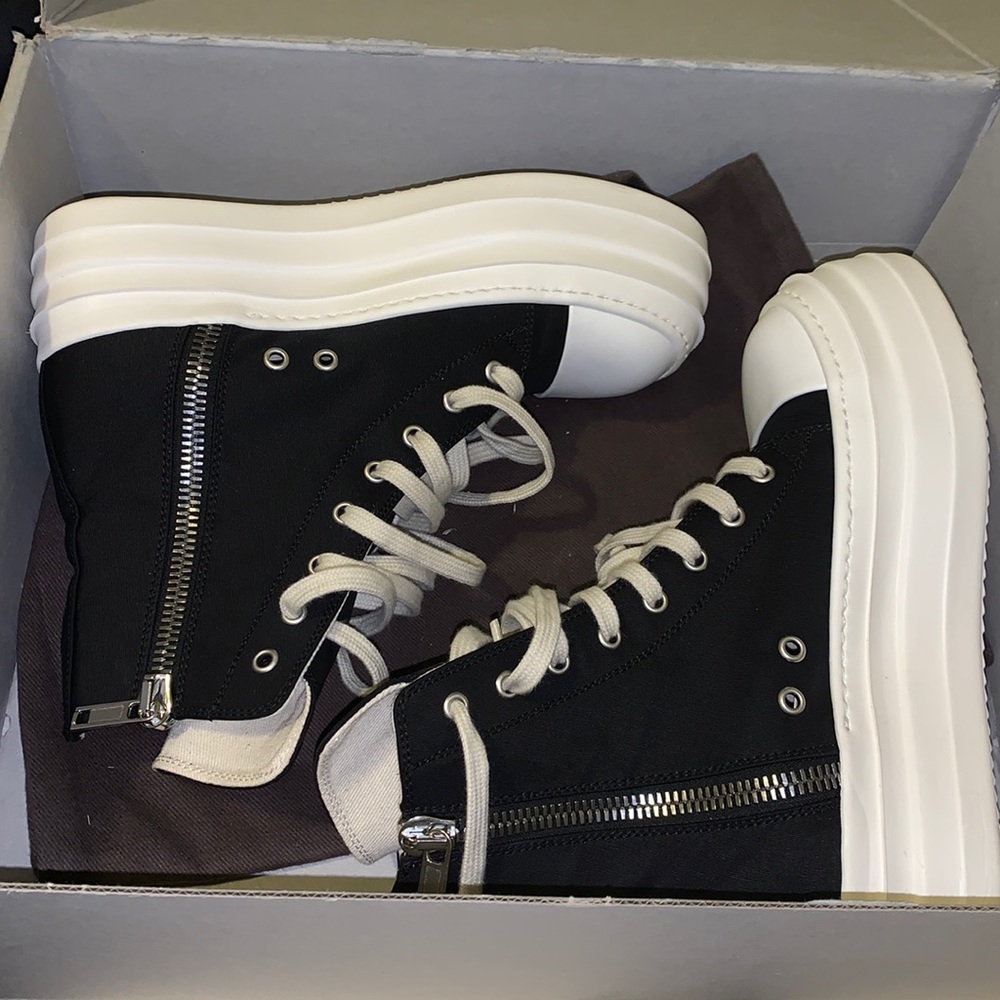 Rick Owens  double bumper platform sneaker